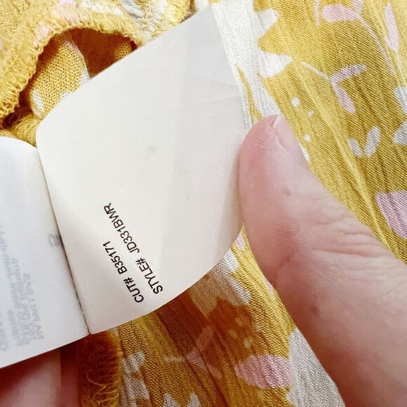Billabong Wrap and Roll Dress Size S Yellow Floral Print - Picture 12 of 14